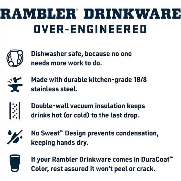 YETI Rambler 16 oz Stackable Tumbler, Vacuum Insulated, Stainless Steel with MagSlider Lid, Navy