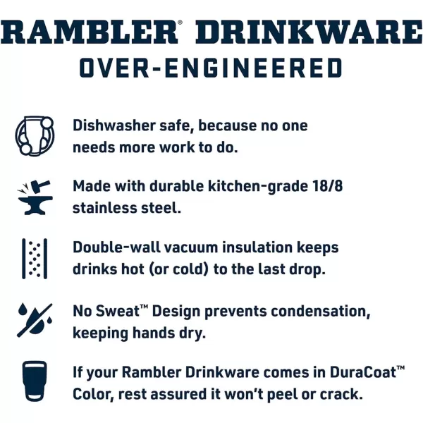 YETI Rambler 16 oz Stackable Tumbler, Vacuum Insulated, Stainless Steel with MagSlider Lid, Navy