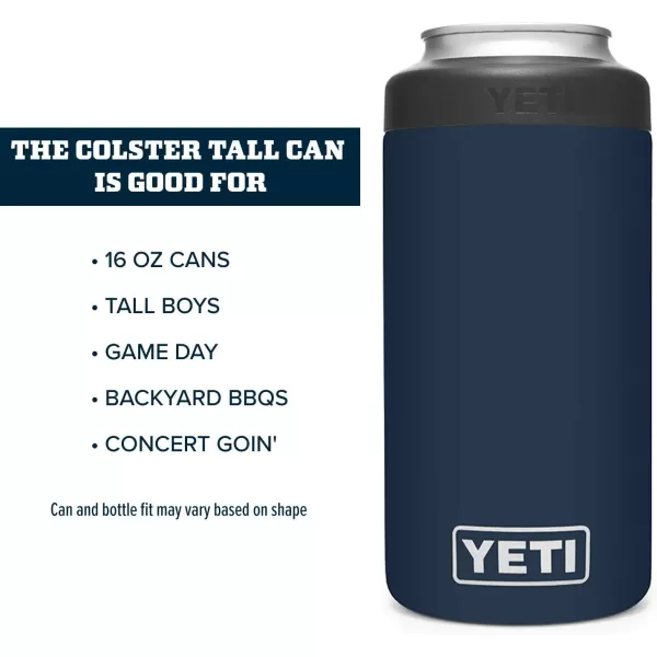 YETI Rambler 16 oz. Colster Tall Can Insulator for Tallboys &amp; 16 oz. Cans, Black