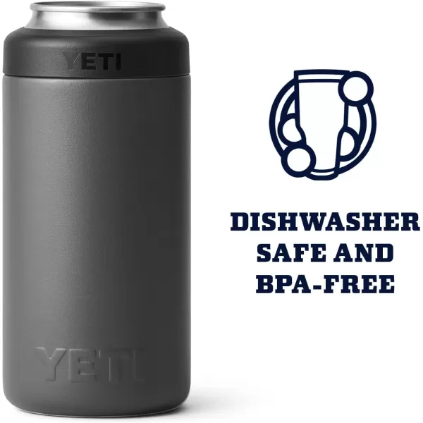 YETI Rambler 16 oz. Colster Tall Can Insulator for Tallboys &amp; 16 oz. Cans, Black