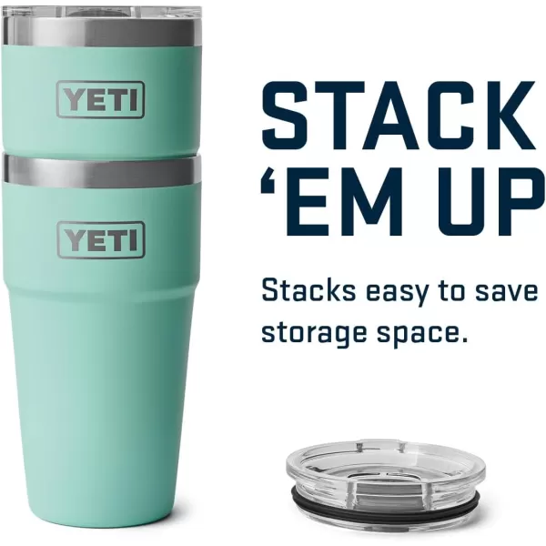 YETI Rambler 20 oz Stackable Tumbler, Stainless Steel, Vacuum Insulated with MagSlider Lid, King Crab