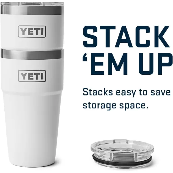 YETI Rambler 20 oz Stackable Tumbler, Stainless Steel, Vacuum Insulated with MagSlider Lid, King Crab