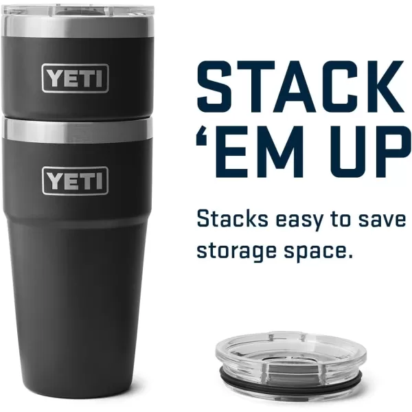 YETI Rambler 20 oz Stackable Tumbler, Stainless Steel, Vacuum Insulated with MagSlider Lid, King Crab