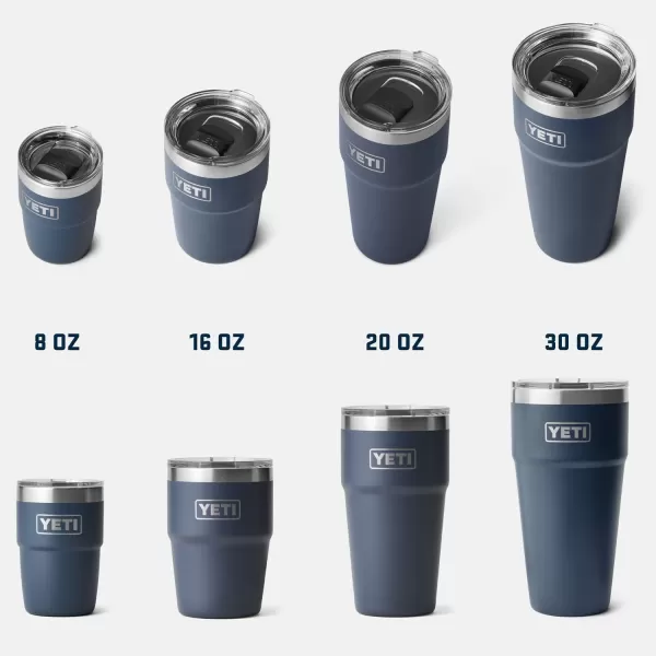 YETI Rambler 20 oz Stackable Tumbler, Stainless Steel, Vacuum Insulated with MagSlider Lid, King Crab