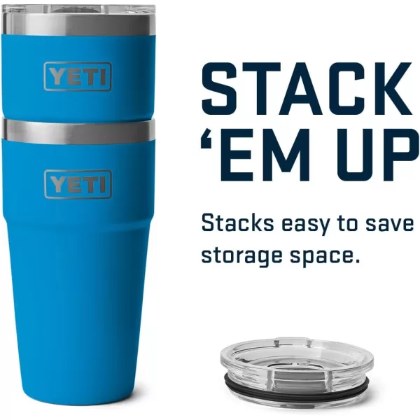 YETI Rambler 20 oz Stackable Tumbler, Stainless Steel, Vacuum Insulated with MagSlider Lid, King Crab