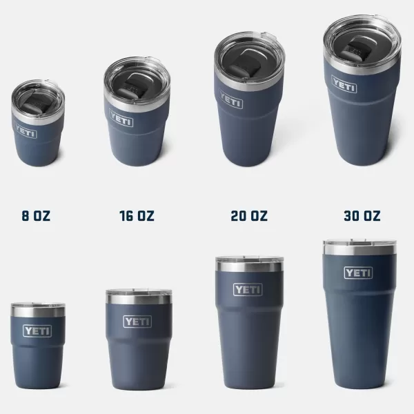 YETI Rambler 20 oz Stackable Tumbler, Stainless Steel, Vacuum Insulated with MagSlider Lid, King Crab