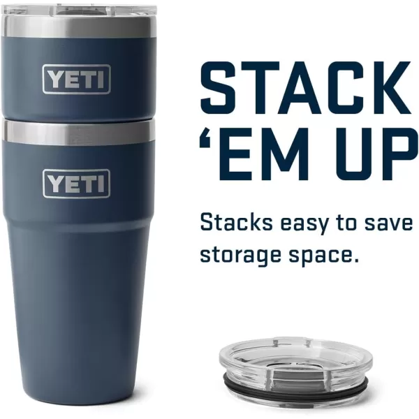 YETI Rambler 20 oz Stackable Tumbler, Stainless Steel, Vacuum Insulated with MagSlider Lid, King Crab