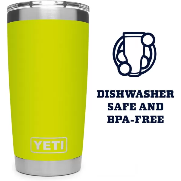 YETI Rambler 20 oz Stainless Steel Vacuum Insulated Tumbler w/MagSlider Lid