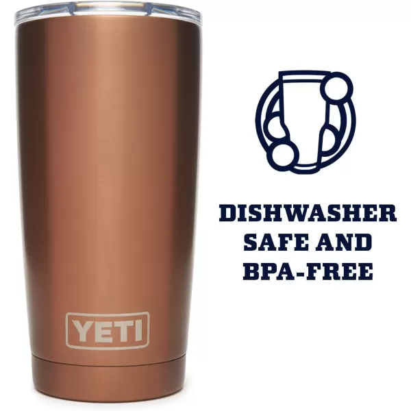 YETI Rambler 20 oz Stainless Steel Vacuum Insulated Tumbler w/MagSlider Lid