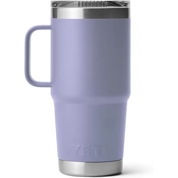 YETI Rambler 20 oz Travel Mug, Stainless Steel, Vacuum Insulated with Stronghold Lid, Black