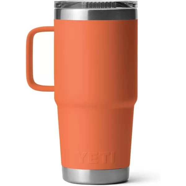 YETI Rambler 20 oz Travel Mug, Stainless Steel, Vacuum Insulated with Stronghold Lid, Black
