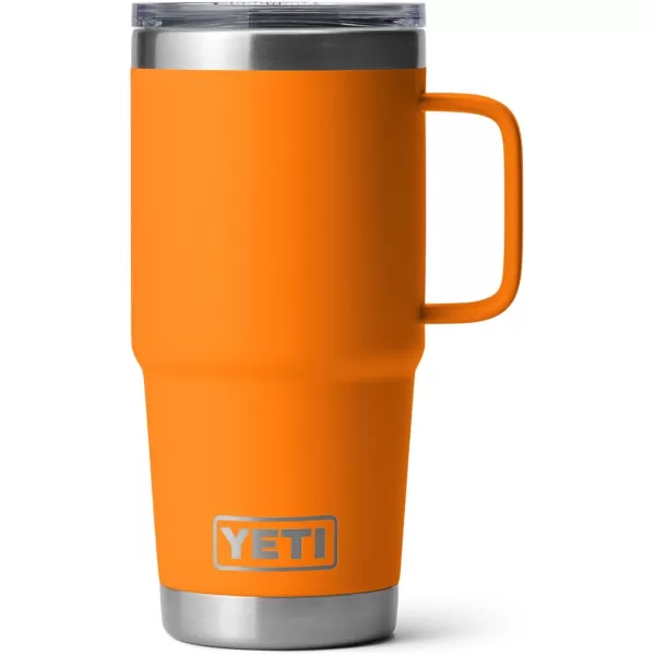 YETI Rambler 20 oz Travel Mug, Stainless Steel, Vacuum Insulated with Stronghold Lid, Black