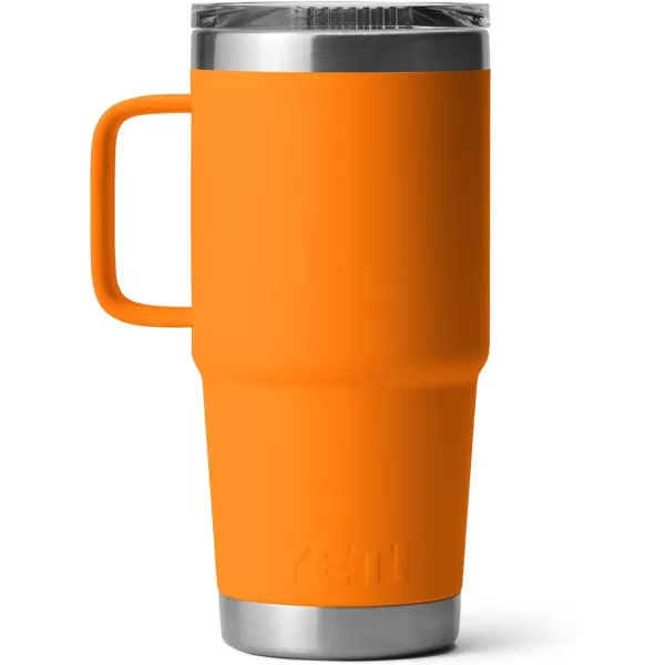 YETI Rambler 20 oz Travel Mug, Stainless Steel, Vacuum Insulated with Stronghold Lid, Black