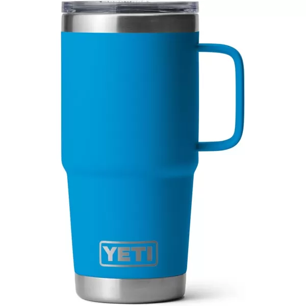 YETI Rambler 20 oz Travel Mug, Stainless Steel, Vacuum Insulated with Stronghold Lid, Black