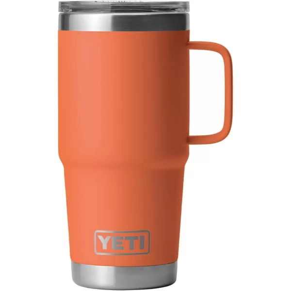 YETI Rambler 20 oz Travel Mug, Stainless Steel, Vacuum Insulated with Stronghold Lid, Black