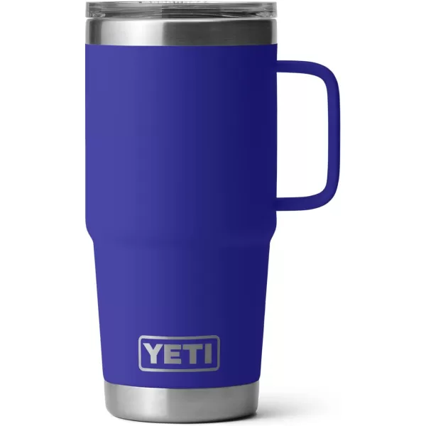 YETI Rambler 20 oz Travel Mug, Stainless Steel, Vacuum Insulated with Stronghold Lid, Black
