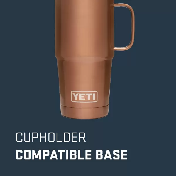 YETI Rambler 20 oz Travel Mug, Stainless Steel, Vacuum Insulated with Stronghold Lid, Black