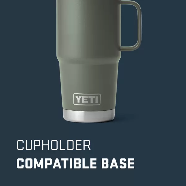 YETI Rambler 20 oz Travel Mug, Stainless Steel, Vacuum Insulated with Stronghold Lid, Black