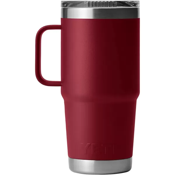 YETI Rambler 20 oz Travel Mug, Stainless Steel, Vacuum Insulated with Stronghold Lid, Black