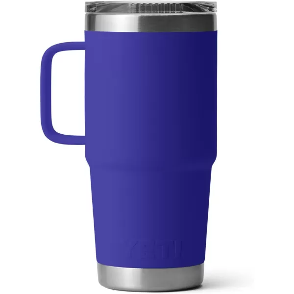 YETI Rambler 20 oz Travel Mug, Stainless Steel, Vacuum Insulated with Stronghold Lid, Black