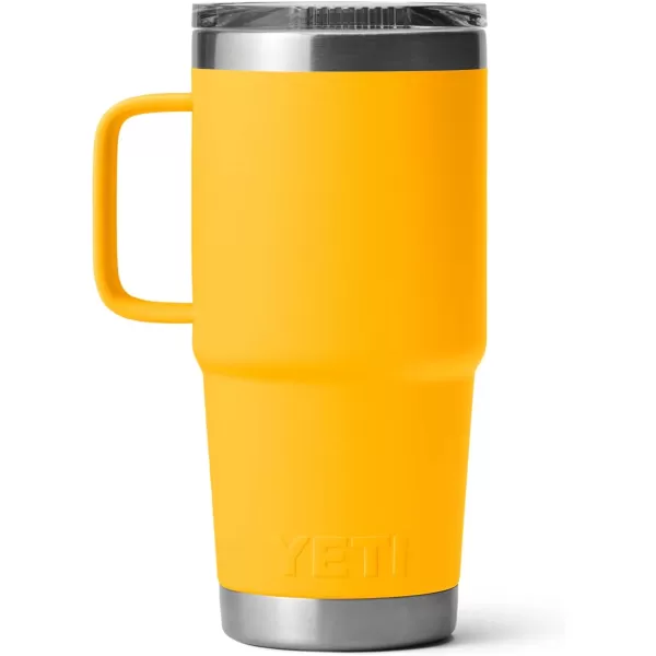 YETI Rambler 20 oz Travel Mug, Stainless Steel, Vacuum Insulated with Stronghold Lid, Black