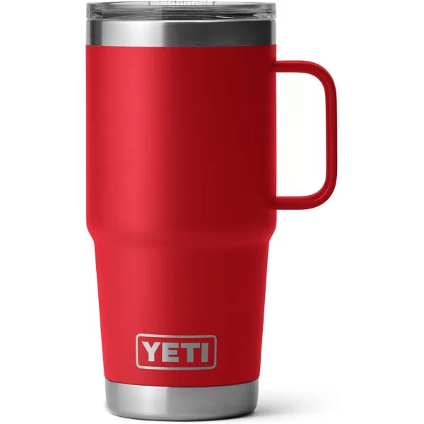 YETI Rambler 20 oz Travel Mug, Stainless Steel, Vacuum Insulated with Stronghold Lid, Black