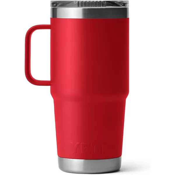 YETI Rambler 20 oz Travel Mug, Stainless Steel, Vacuum Insulated with Stronghold Lid, Black