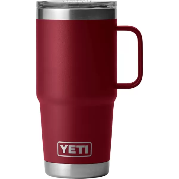 YETI Rambler 20 oz Travel Mug, Stainless Steel, Vacuum Insulated with Stronghold Lid, Black