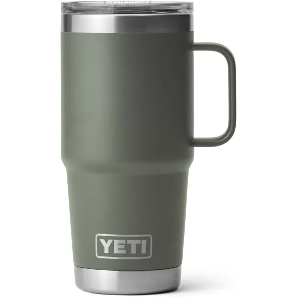 YETI Rambler 20 oz Travel Mug, Stainless Steel, Vacuum Insulated with Stronghold Lid, Black