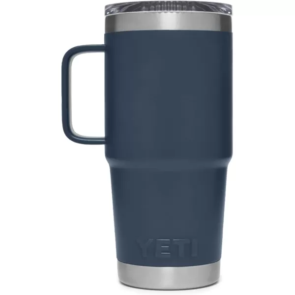 YETI Rambler 20 oz Travel Mug, Stainless Steel, Vacuum Insulated with Stronghold Lid, Black
