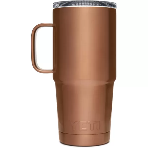 YETI Rambler 20 oz Travel Mug, Stainless Steel, Vacuum Insulated with Stronghold Lid, Black