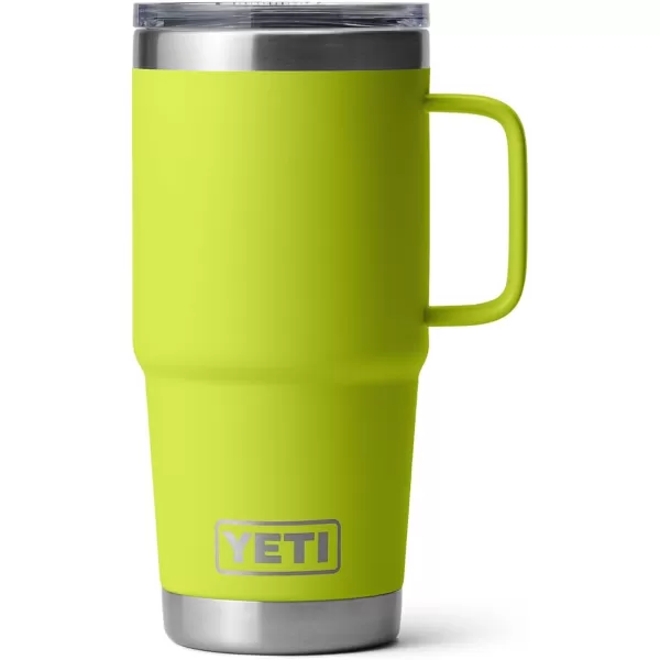 YETI Rambler 20 oz Travel Mug, Stainless Steel, Vacuum Insulated with Stronghold Lid, Black