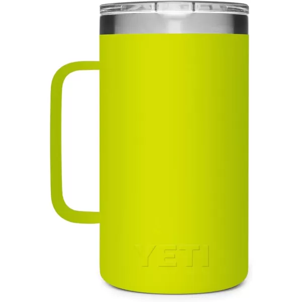 YETI Rambler 24 oz Mug, Vacuum Insulated, Stainless Steel with MagSlider Lid, White