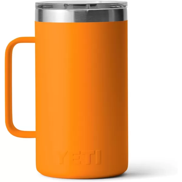 YETI Rambler 24 oz Mug, Vacuum Insulated, Stainless Steel with MagSlider Lid, White