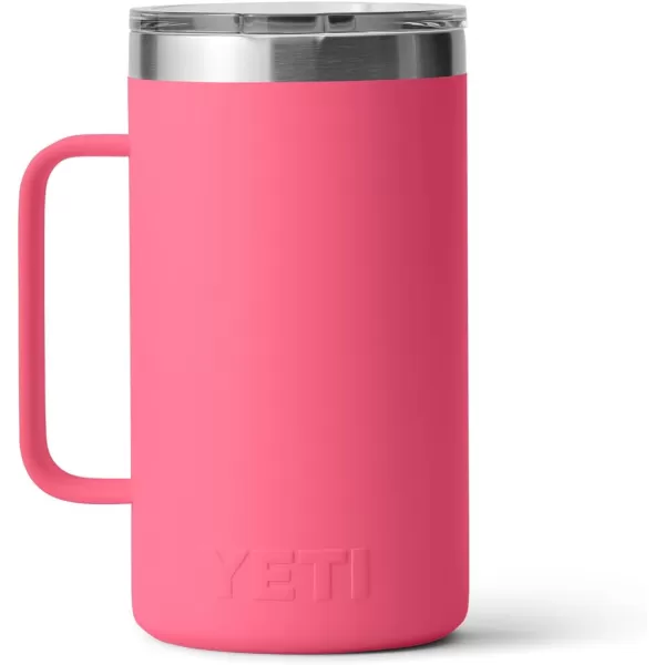 YETI Rambler 24 oz Mug, Vacuum Insulated, Stainless Steel with MagSlider Lid, White