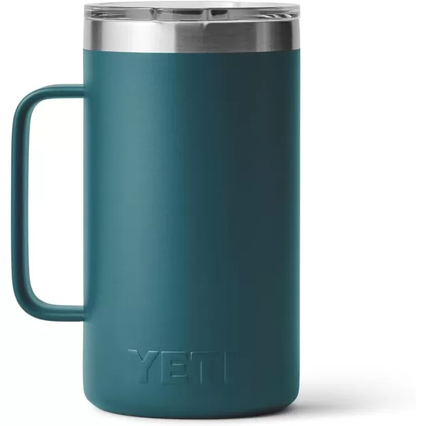 YETI Rambler 24 oz Mug, Vacuum Insulated, Stainless Steel with MagSlider Lid, White
