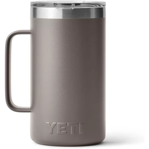 YETI Rambler 24 oz Mug, Vacuum Insulated, Stainless Steel with MagSlider Lid, White