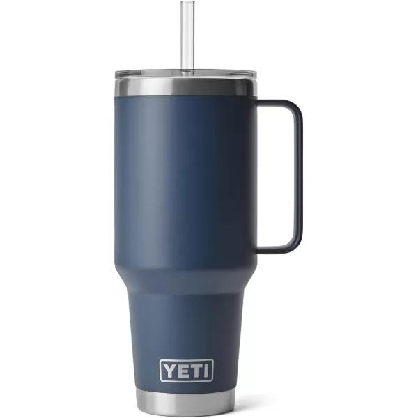 YETI Rambler 25 oz Tumbler with Handle and Straw Lid, Travel Mug Water Tumbler, Vacuum Insulated Cup with Handle, Stainless Steel, Power Pink