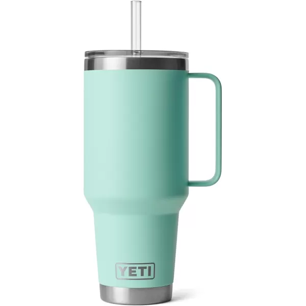 YETI Rambler 25 oz Tumbler with Handle and Straw Lid, Travel Mug Water Tumbler, Vacuum Insulated Cup with Handle, Stainless Steel, Power Pink
