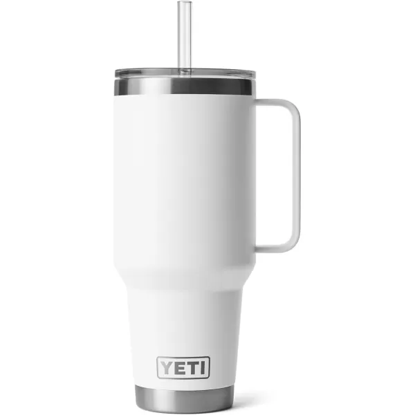 YETI Rambler 25 oz Tumbler with Handle and Straw Lid, Travel Mug Water Tumbler, Vacuum Insulated Cup with Handle, Stainless Steel, Power Pink