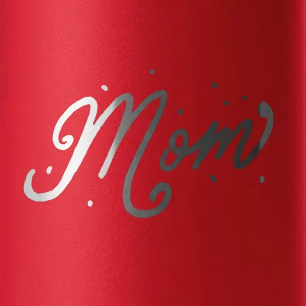 YETI Rambler 25 oz Tumbler with Handle and Straw Lid, Travel Mug Water Tumbler, Vacuum Insulated Cup with Handle, Stainless Steel, Power Pink