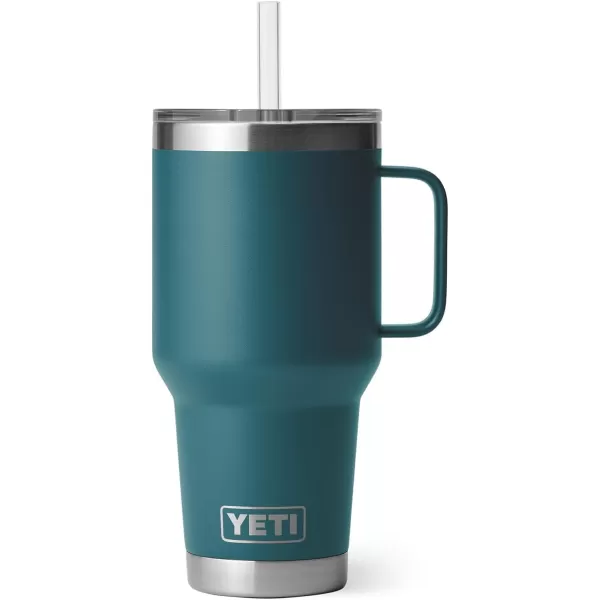 YETI Rambler 25 oz Tumbler with Handle and Straw Lid, Travel Mug Water Tumbler, Vacuum Insulated Cup with Handle, Stainless Steel, Power Pink