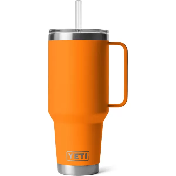 YETI Rambler 25 oz Tumbler with Handle and Straw Lid, Travel Mug Water Tumbler, Vacuum Insulated Cup with Handle, Stainless Steel, Power Pink