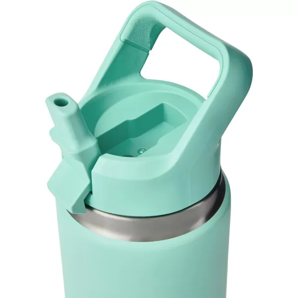 YETI Rambler 26 oz Bottle, Vacuum Insulated, Stainless Steel with Color Matching Straw Cap, King Crab