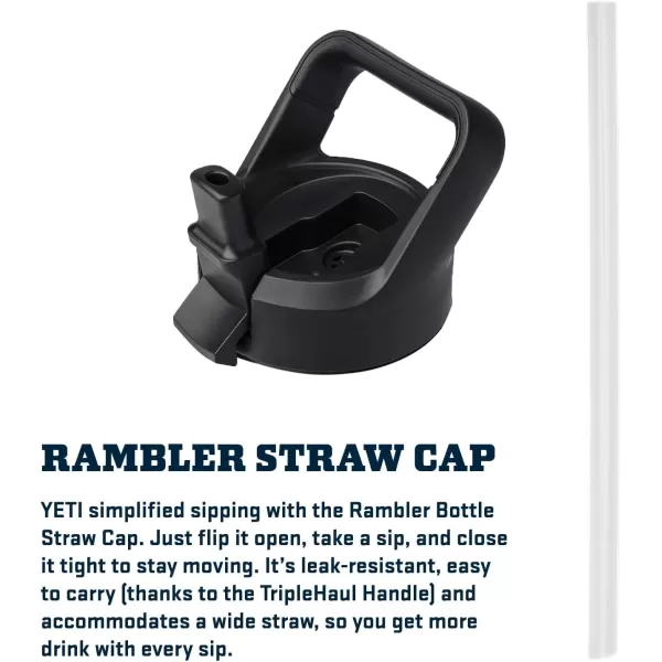 YETI Rambler 26 oz Bottle, Vacuum Insulated, Stainless Steel with Straw Cap, Navy