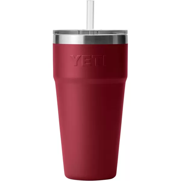 YETI Rambler 26 oz Straw Cup, Vacuum Insulated, Stainless Steel with Straw Lid, Charcoal