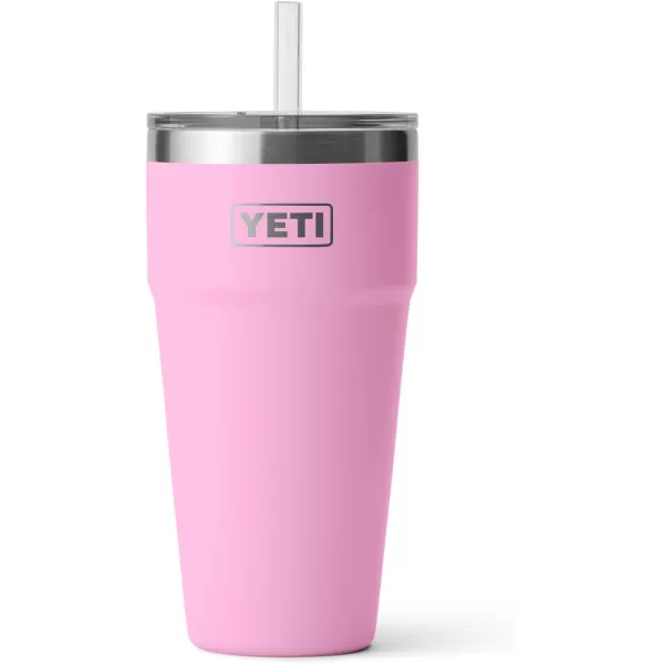 YETI Rambler 26 oz Straw Cup, Vacuum Insulated, Stainless Steel with Straw Lid, Charcoal