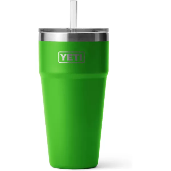 YETI Rambler 26 oz Straw Cup, Vacuum Insulated, Stainless Steel with Straw Lid, Charcoal