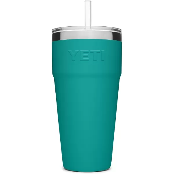 YETI Rambler 26 oz Straw Cup, Vacuum Insulated, Stainless Steel with Straw Lid, Charcoal