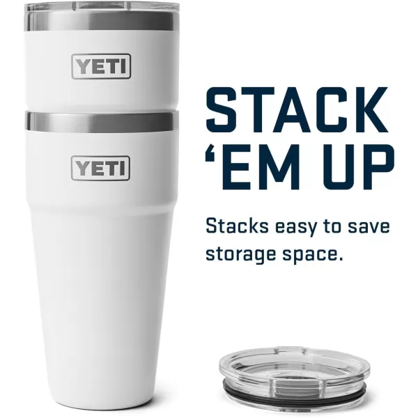 YETI Rambler 30 oz Stackable Tumbler, Stainless Steel, Vacuum Insulated with MagSlider Lid, King Crab